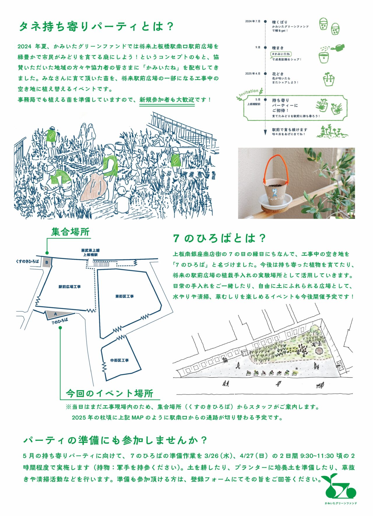 かみいたね持ち寄りパーティ