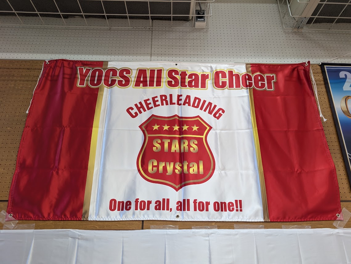 YOCS All Star Cheer STARS Crystal GOLD