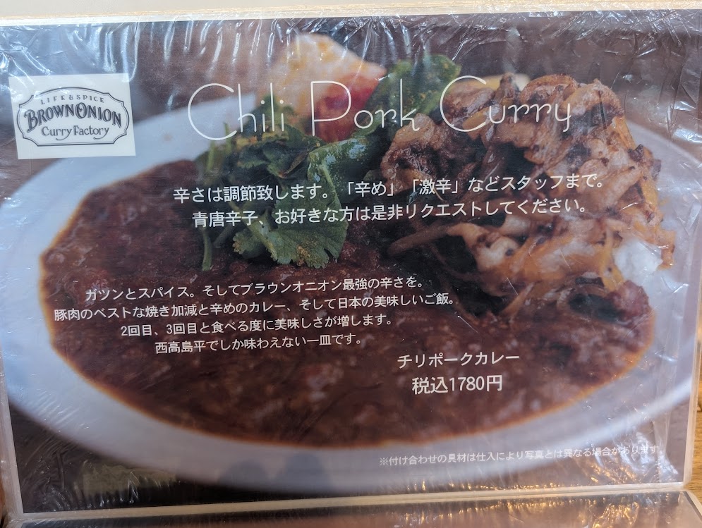 brown onion curry factory
