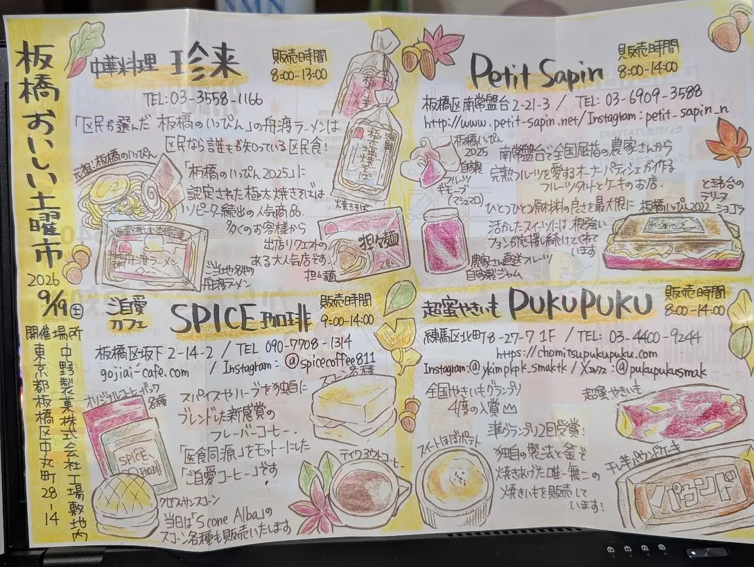 板橋美味しい土曜市
